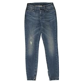 Pantalones de denim azul lavado dañado Audrey - Dolce & Gabbana