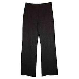 Pantalones anchos de lana y cachemira negra - Valentino