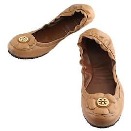 Ballerine Banded in Oro Cammello - Tory Burch