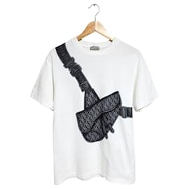 T-shirt a Maniche Corte Borsa Obliqua - Dior