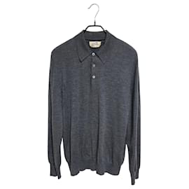 Strickpullover mit Cashmere-Kragen Logo - Hermès