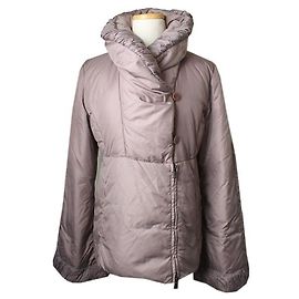 Chaqueta acolchada fruncida lila Armani Collezioni
