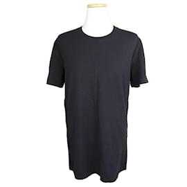 Schwarzes Satin-Applikation T-Shirt - Dolce & Gabbana