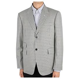Thom Browne Giacca in lana a un bottone in motivo pied-de-poule (Multi)