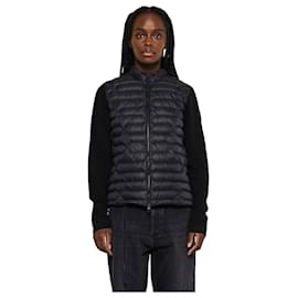 Gepolsterter Cardigan mit Logo-Patch - Moncler