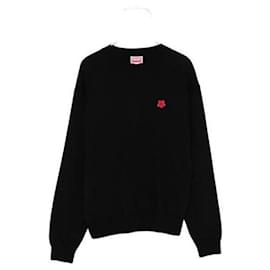 Wollstrick mit floralem Patch - Kenzo