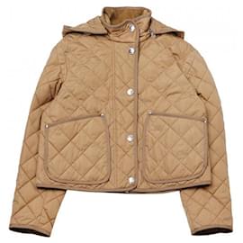 Burberry Diamantgestepptes Nylon-Crop-Jacke
