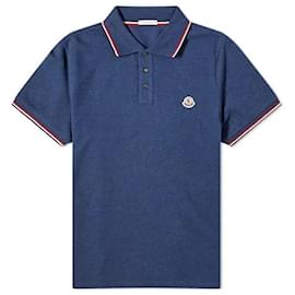 Moncler Herren Poloshirt Marineblau