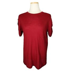 T-Shirt aus Weinvelours mit Details - Louis Vuitton