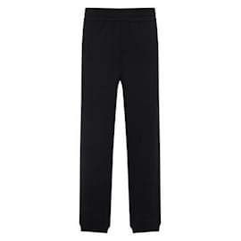 Moncler Pantaloni da jogging in cotone con patch logo