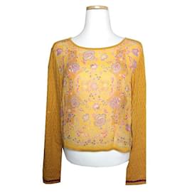 Blusa de tricô amarelo mostarda - Etro