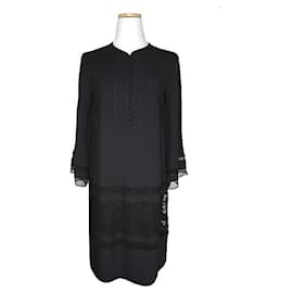 Chloé Vestido de encaje negro