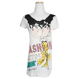 Langarm-T-Shirt mit Big Team Druck - Moschino
