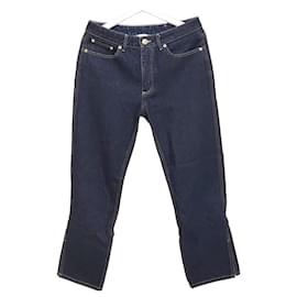 Pantalones de mezclilla recortados con decoración dorada - Burberry