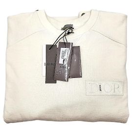 Dior Sacai Baumwolle Faltenwurf Weiß (XL)
