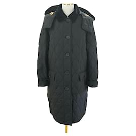 Burberry Damen schwarze gesteppte Jacke Dereham