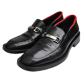 Gucci Mocassino Nero con Bordo Rosso