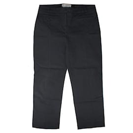 Pantalones recortados de algodón negro para mujeres - Givenchy