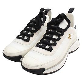 Chanel Sneakers in fibra mista avorio