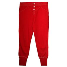 Pantalones jogger rojos Isabel Marant