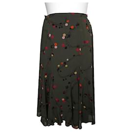 Falda estampada Sonia Olive Green de Sonia Rykiel