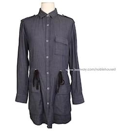 Vestido Camisa Azul Índigo - Rag & Bone