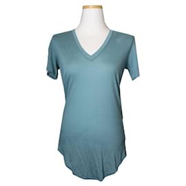 Mintblaues T-Shirt von Helmut Lang