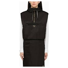 Gilet con cappuccio in Re-Nylon - Prada