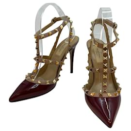 Valentino Slingback Piatto Garavani Rockstud Borgogna