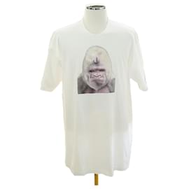 Burberry Camiseta de manga corta para hombre en algodón blanco óptico con estampado