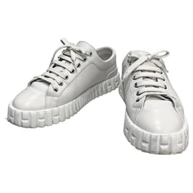 Sneakers Cross in Pelle di Vitello Bianca - Hermès
