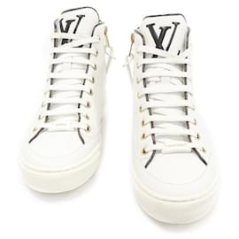 Sneaker alte Stella Game On in pelle di vitello bianca per donne - Louis Vuitton