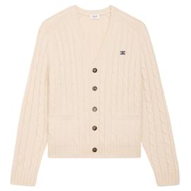 Kabelstrick Triumph Cardigan aus Kaschmir in Creme - Céline
