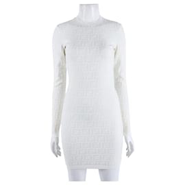 Vestido de punto de manga larga Fendi