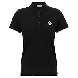 Polo de Piqué de Algodón con Parche de Logo - Moncler