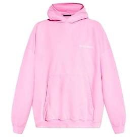 Oversized Hoodie mit Logo-Print - Balenciaga