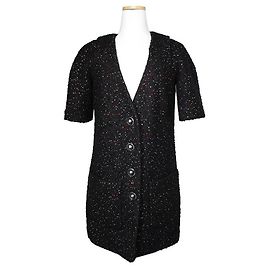 Chanel Tweedjacke mit mehrfarbigen Perlen