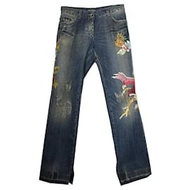 Hawaiianisch bestickte Jeans - Dolce & Gabbana