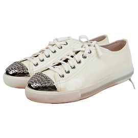 Miu Miu Sneakers con punta borchiata Taglia