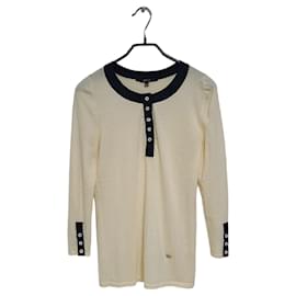 Damen-Pullover aus Cashmere mit ineinander greifendem Henley-Ausschnitt - Gucci