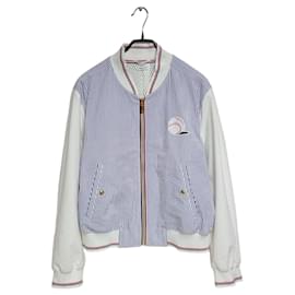 Jaqueta Bomber Seersucker de Baseball - Thom Browne