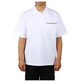Thom Browne Gestreiftes Polo-T-Shirt mit kurzen Ärmeln