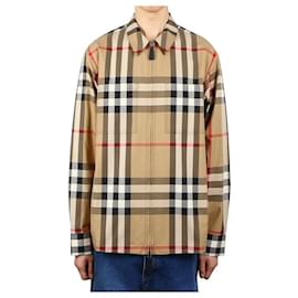 Camicia oversize in cotone a quadri esagerati - Burberry