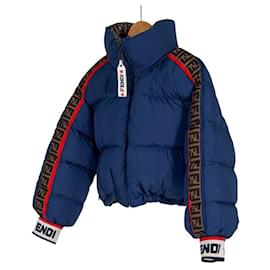 FENDI×FILA リバーシブル ブルゾン Down jacket FENDI X FILA CROPPED SHORT REVERSIBLE WOMEN LOGO FF