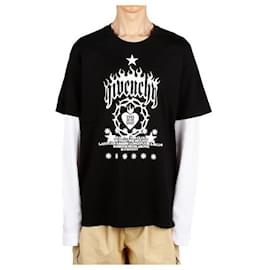 Langarm-T-Shirt mit geschichtetem Logo - Givenchy