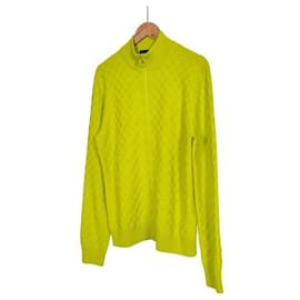 Louis Vuitton Herren Cardigan aus Damier-Wolle mit Reißverschluss