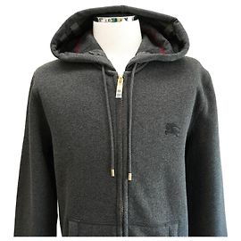 Burberry Kapuzensweatshirt CLAREDON CHARCOAL MELANGE