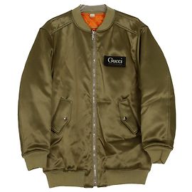 Gucci Reversible Bomber Jacket with Logo Patch Size