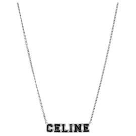 Schwarze Universitäts-Silberkette - Céline