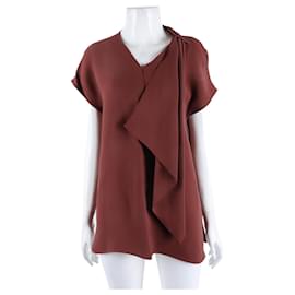 Blusa de seda de manga corta Hermès